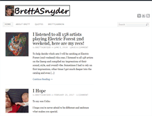 Tablet Screenshot of brettasnyder.com